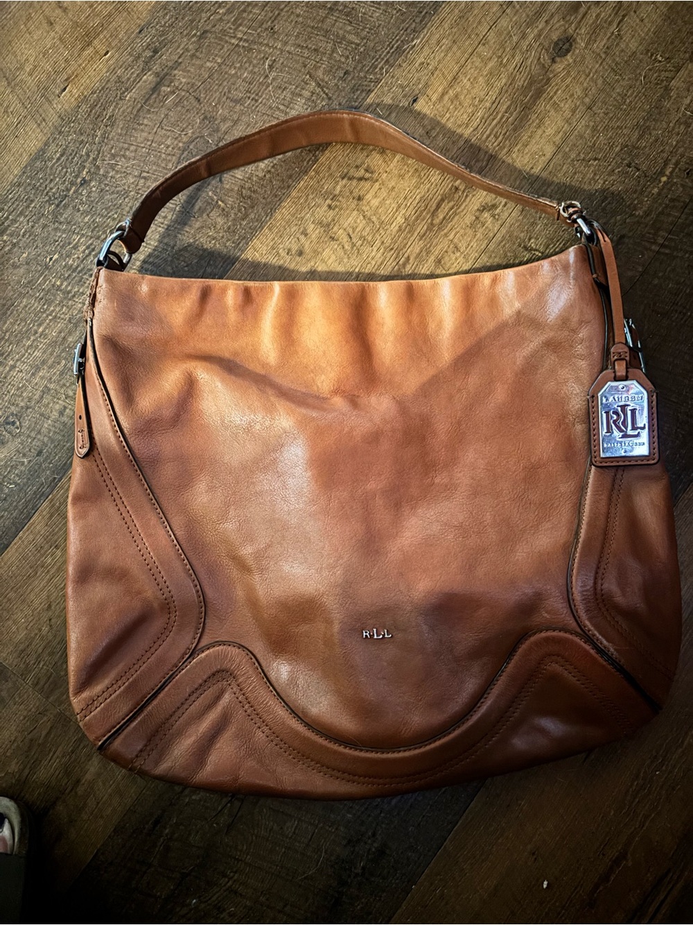Lauren Ralph Lauren Tan Leather Shoulder